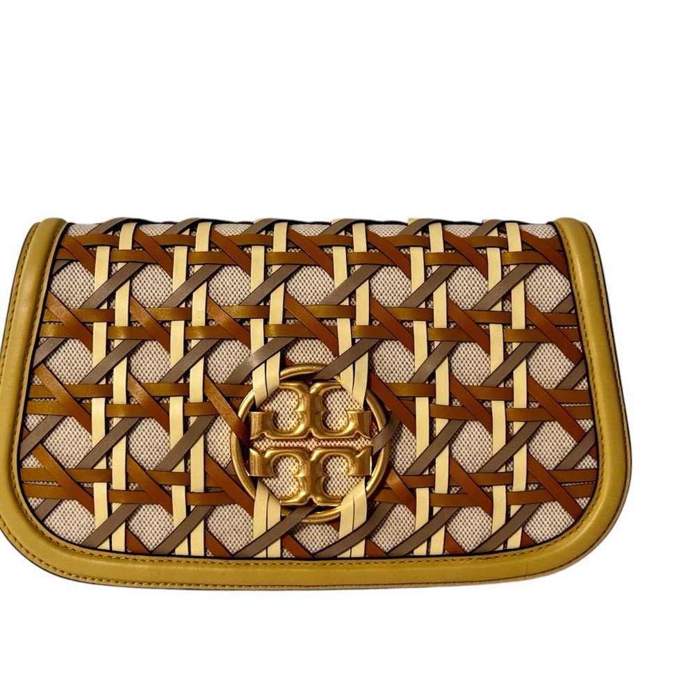 Tory Burch Miller Basket-Weave Clutch